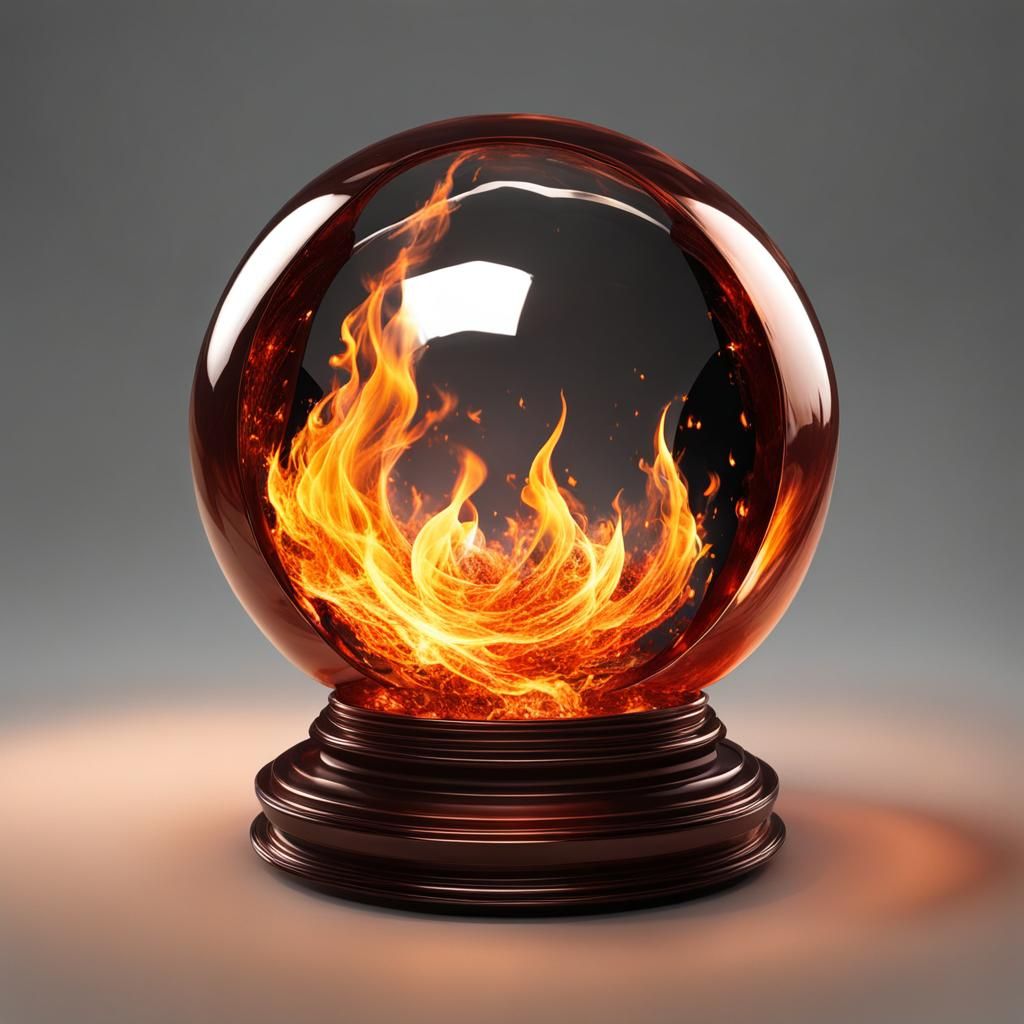 Fiery Sphere: Magically Contained Flame Element