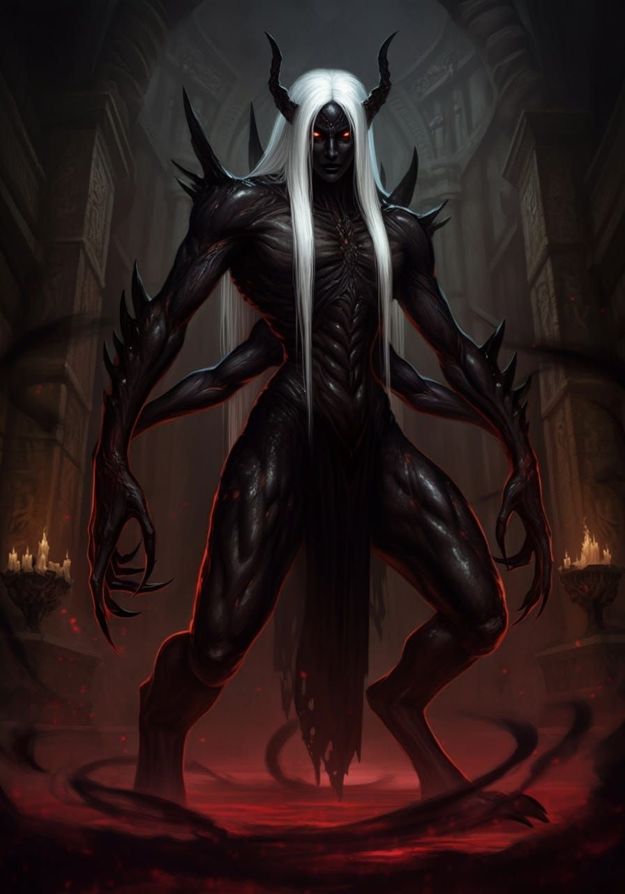 Tower of Ebony and Moonlight: A Draegloth in Dark Temple