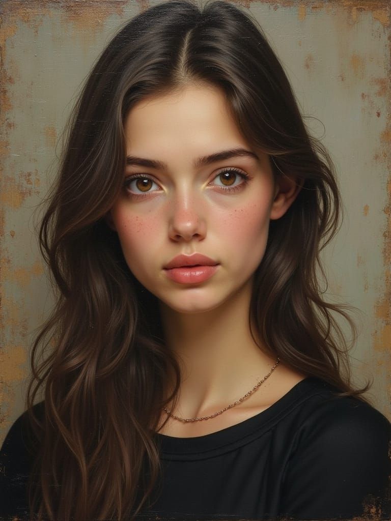 AI Generated Female Portrait Painting