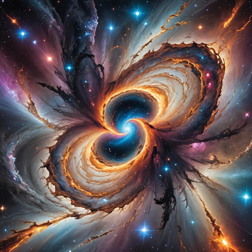 Cosmic Clash: Quasar and Merging Galaxies