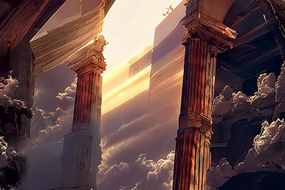 Olympus: Home of the Gods in Detailed Digital Painting