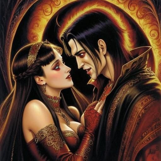 Vampires in Love: A Visionary Art Piece