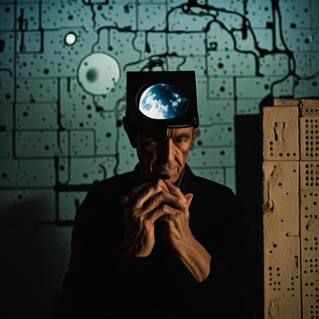 Surreal Cognitive Dissonance Photo in Dada Style