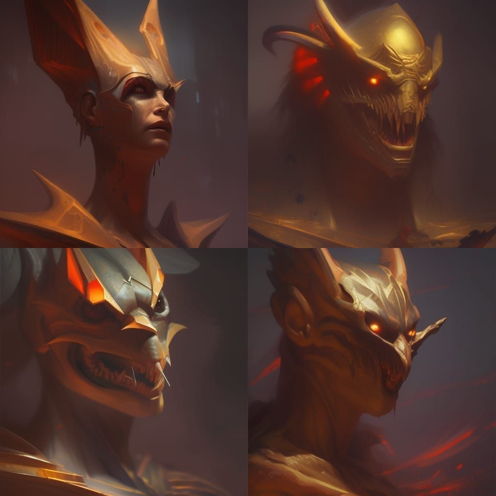 Egyptian Sun God Ra: Dark Fantasy Concept Art