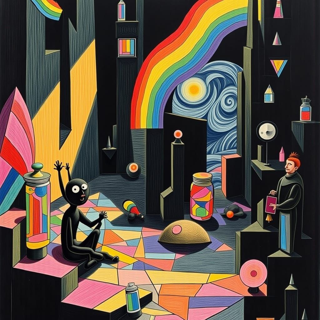 <lora:Death River:1.0> <lora:Cubism Bones:1.0>  Abstract exp...