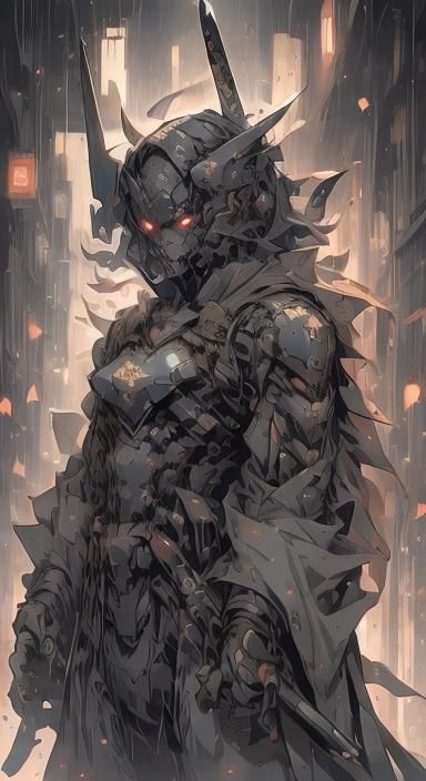 Anime Warrior Concept Art in CEL Shading