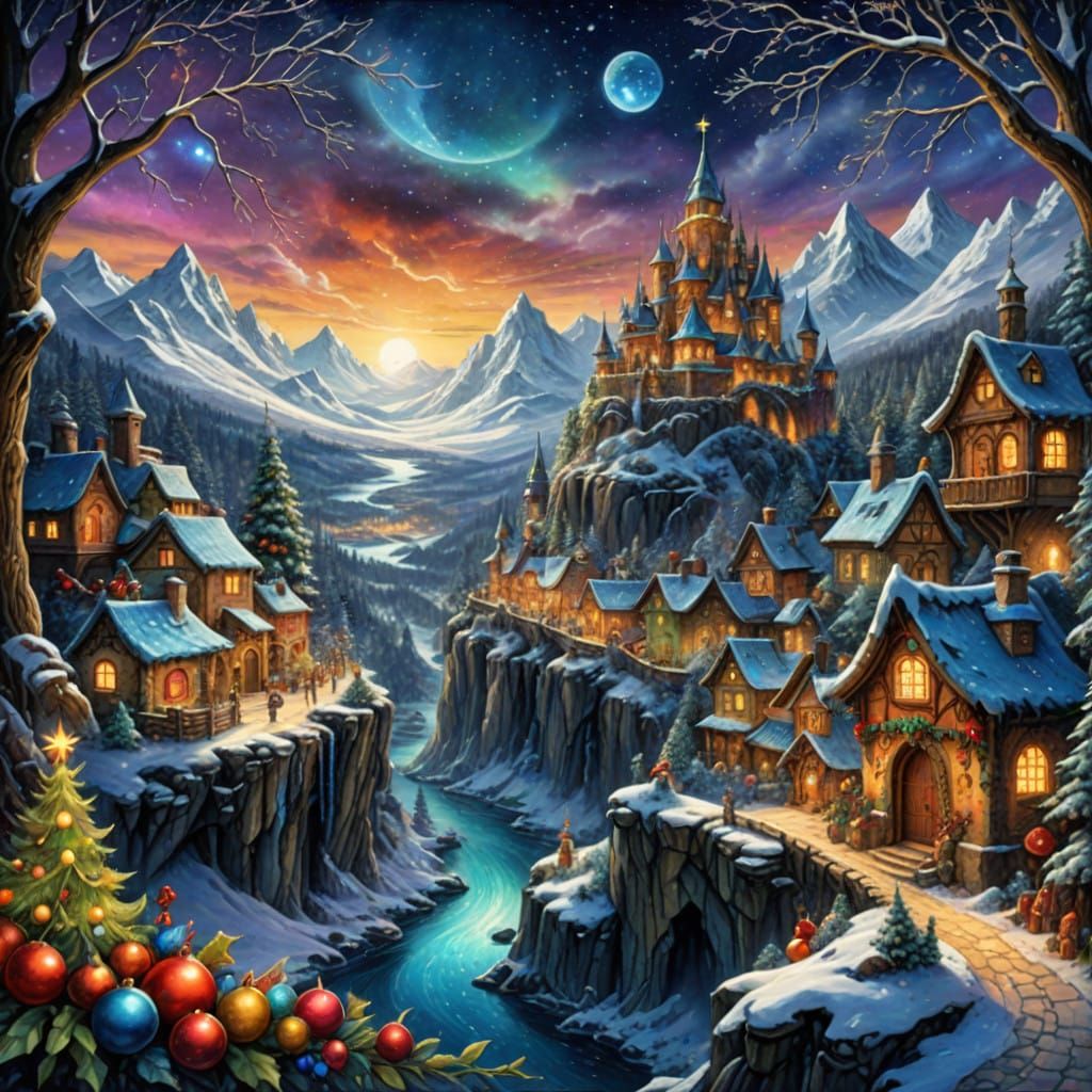 Whimsical Winter Wonderland in a Fantasy Inuit Realm