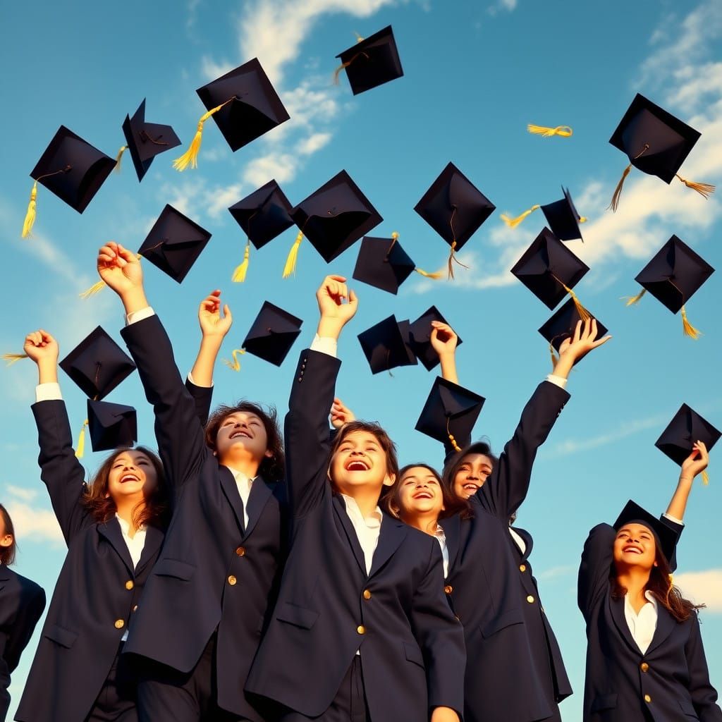Joyful Graduates Celebrate Milestone Achievement