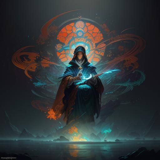 Chaotic Megillah Concept Art in Art Nouveau Style