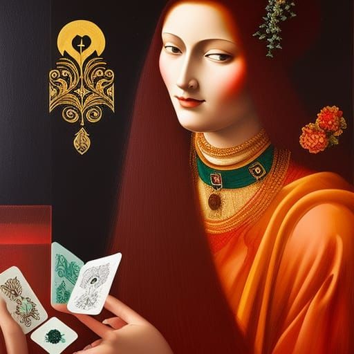 Surreal Flower Head in Luxury Apartment, Impressionist Style