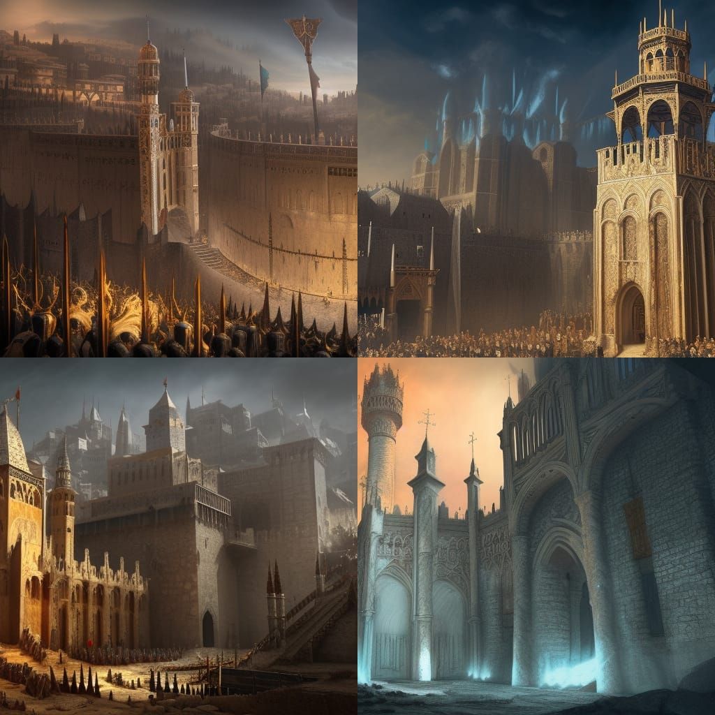 King Baldwin IV: Medieval Matte Painting