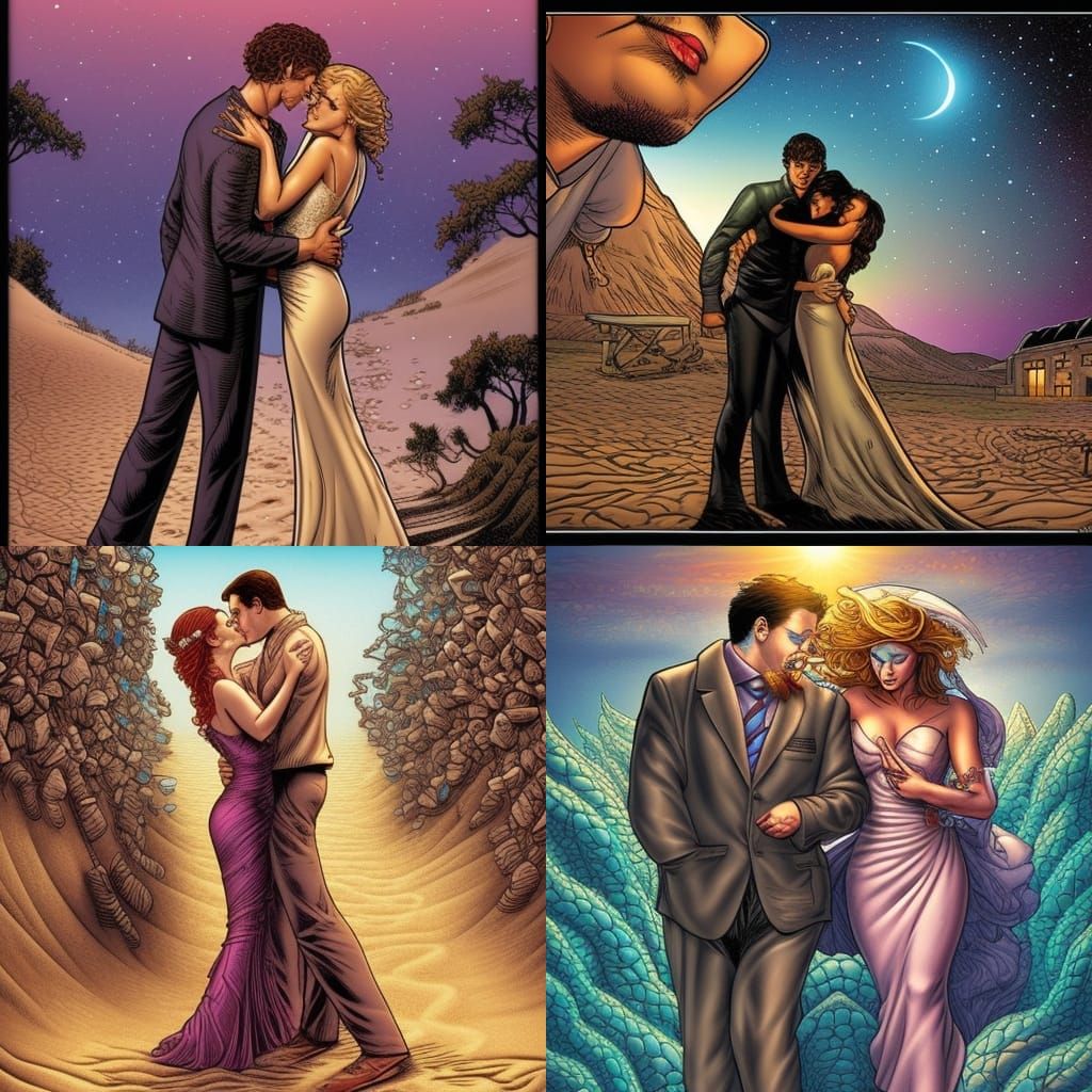 Heartbreak in Comic Book Art Style