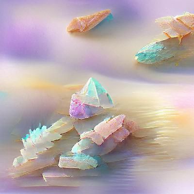 Pastel Crystal Cluster: Mineral Beauty