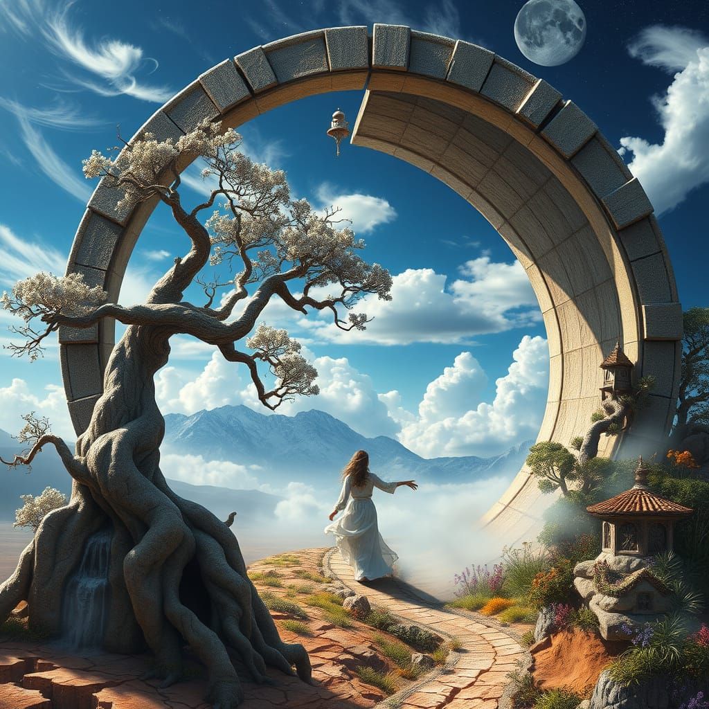 Surreal Stargate Portal Unveils Dreamlike World with Twisted...