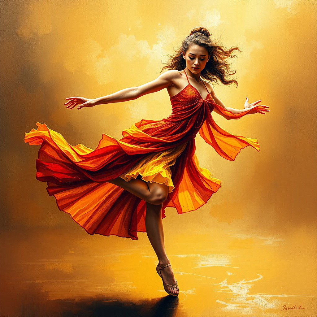 Dancer in Motion: An Expressive Portrait