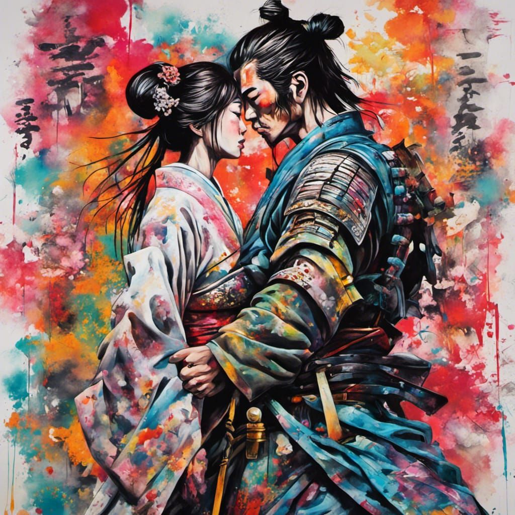 Passion love warrior Samurai