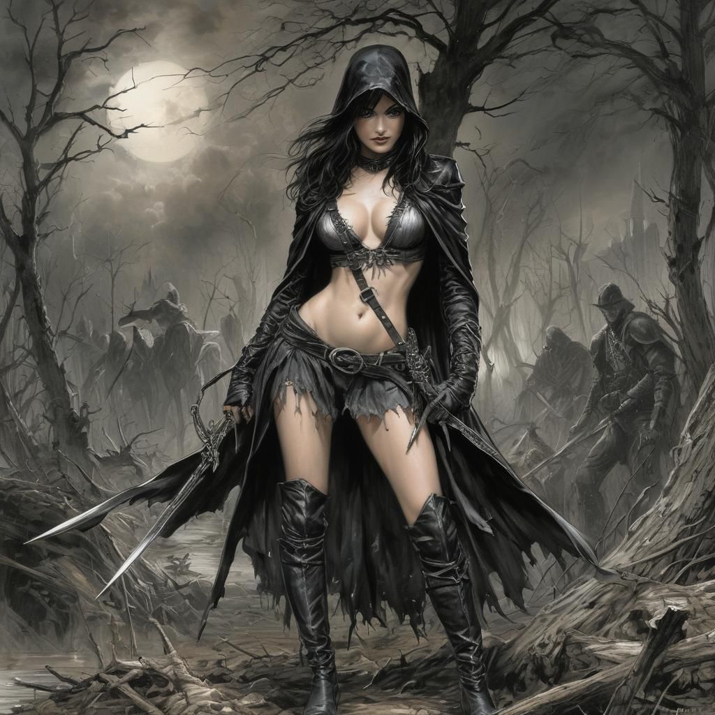 Grimdark Landscape Art Fusion