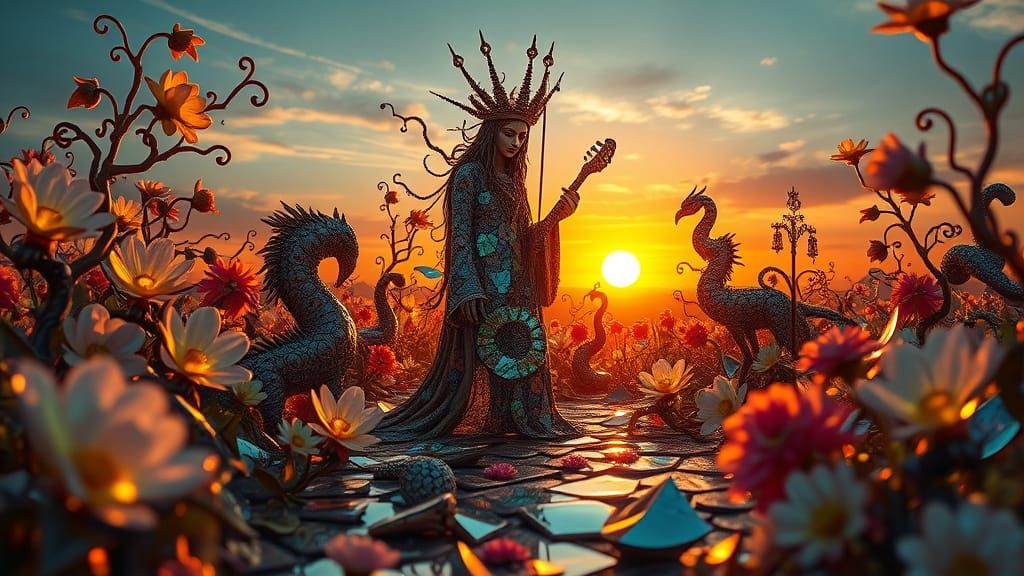 Surreal Shaman Assembles Shattered Music in a Vibrant, Golde...