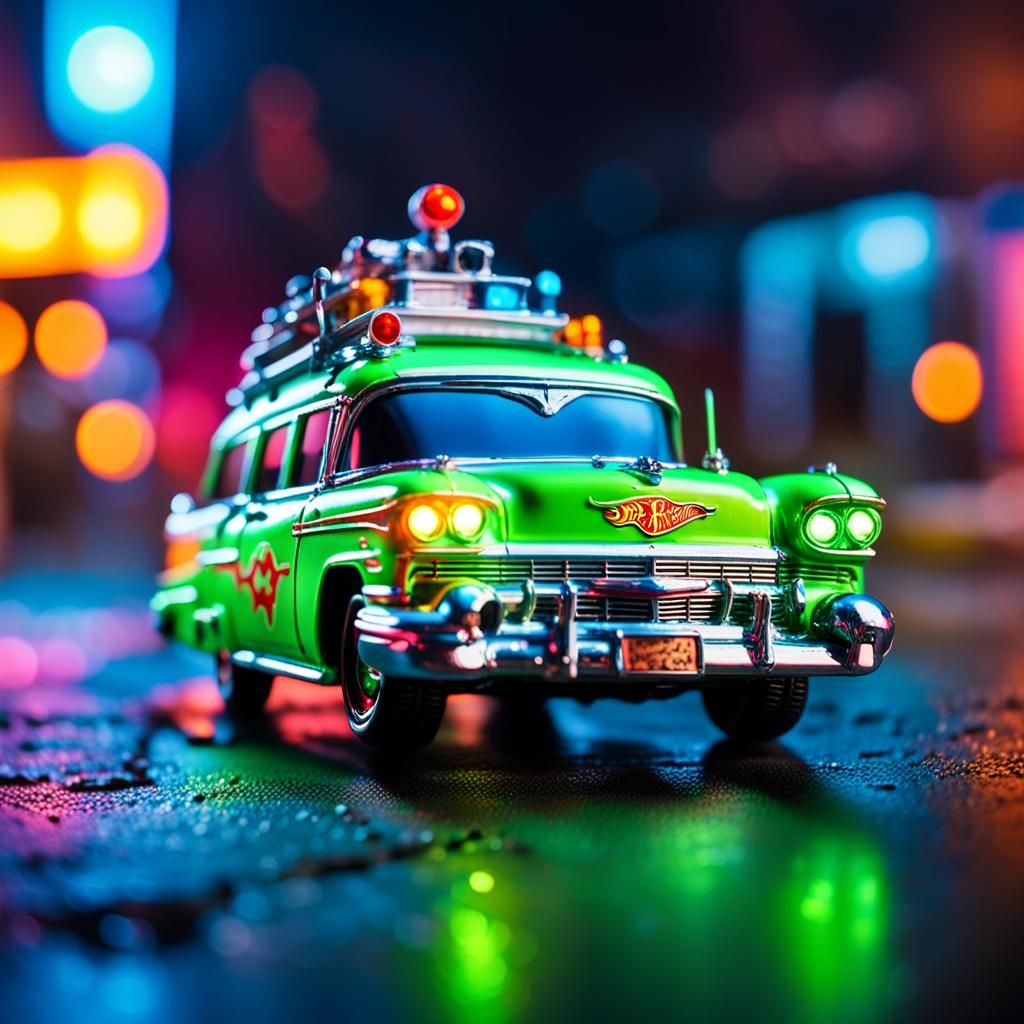 Ecto-1 Hot Wheels Macro Photography