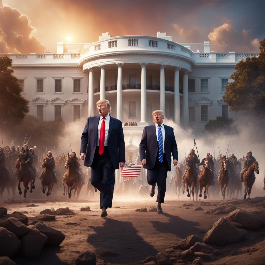 Trump and Jesus 2024: Fantasy Concept Art
