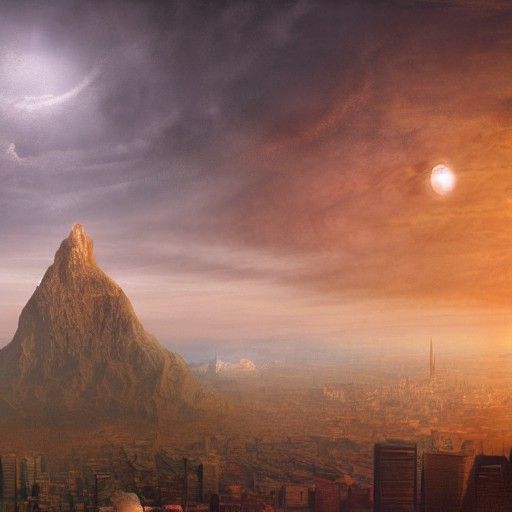 Cinematic Time Warp Matte Painting