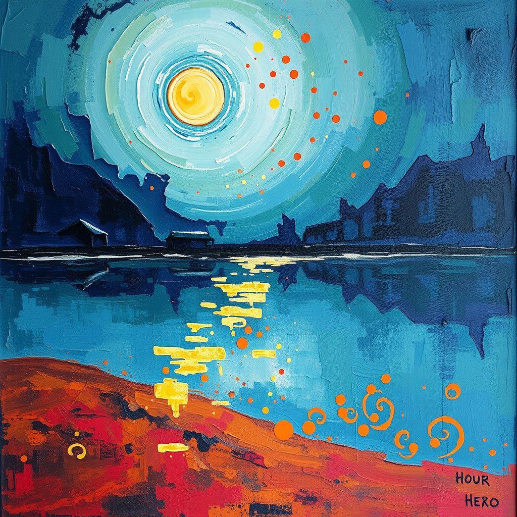 Surreal Hour Zero: Impasto Oil Painting