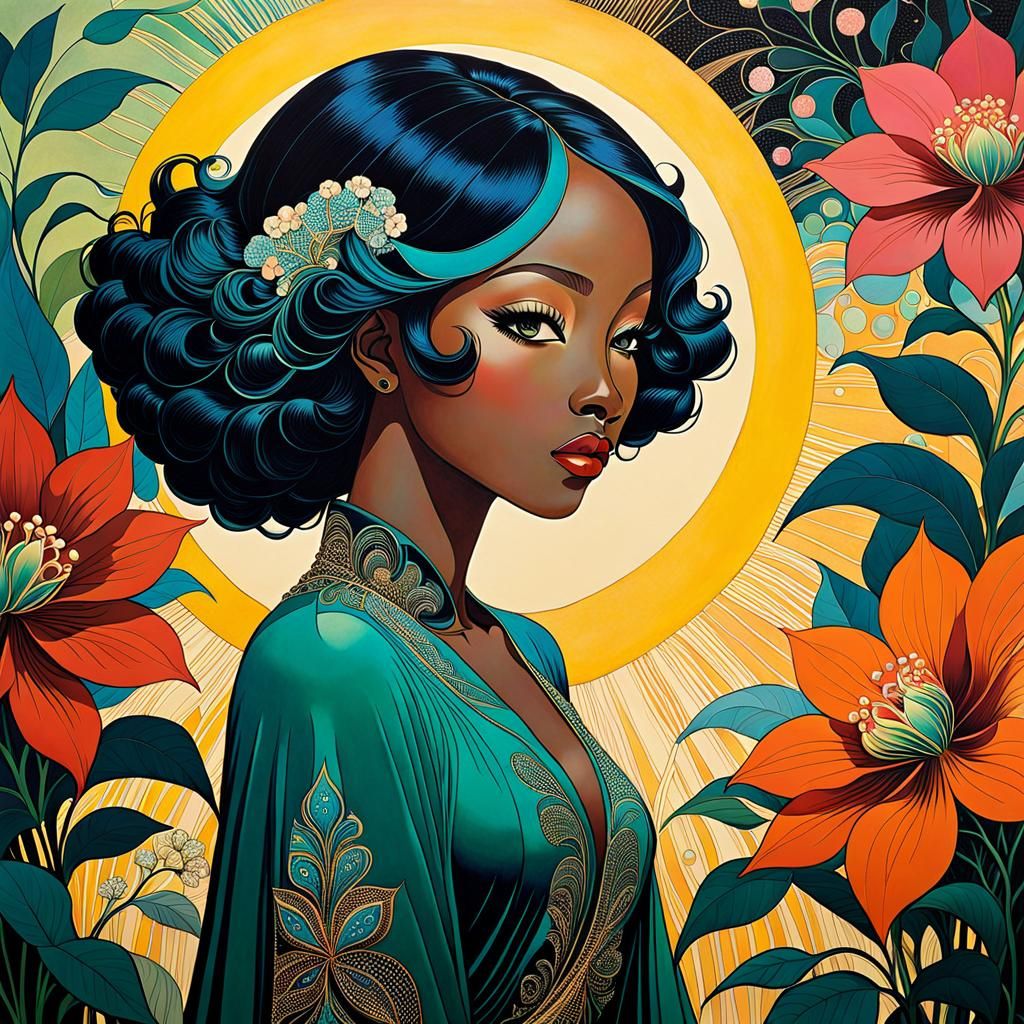 Extravagant Floral Art Inspired by Illustrative Masters