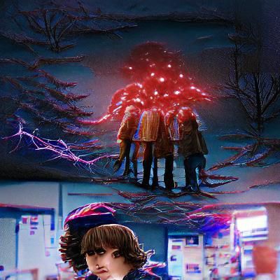 AI Interpretation of 'Stranger Things'