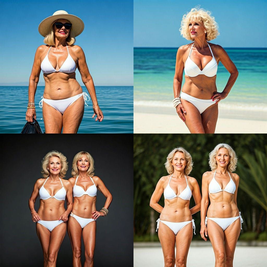 Women in Bikinis, Professional Photography with Bokeh