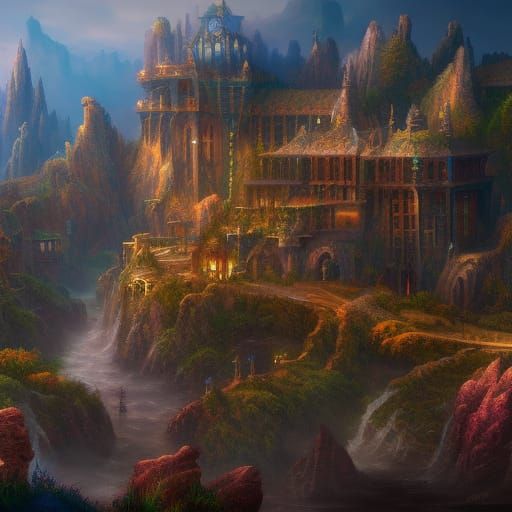 Fantastical Fantasy World Concept Art in 8K