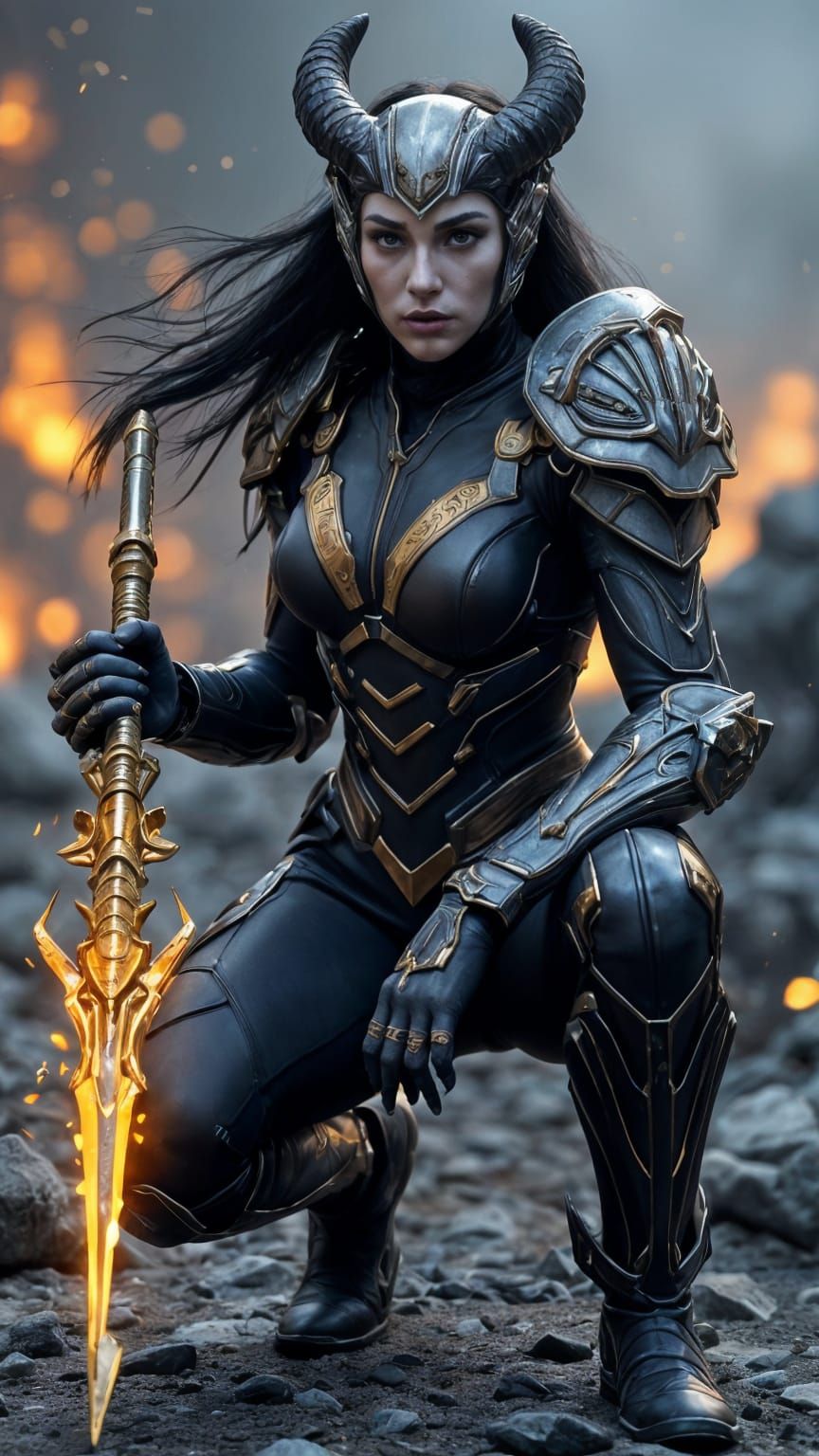 Proxima Midnight: Cosmic Warrior in Battle Armor