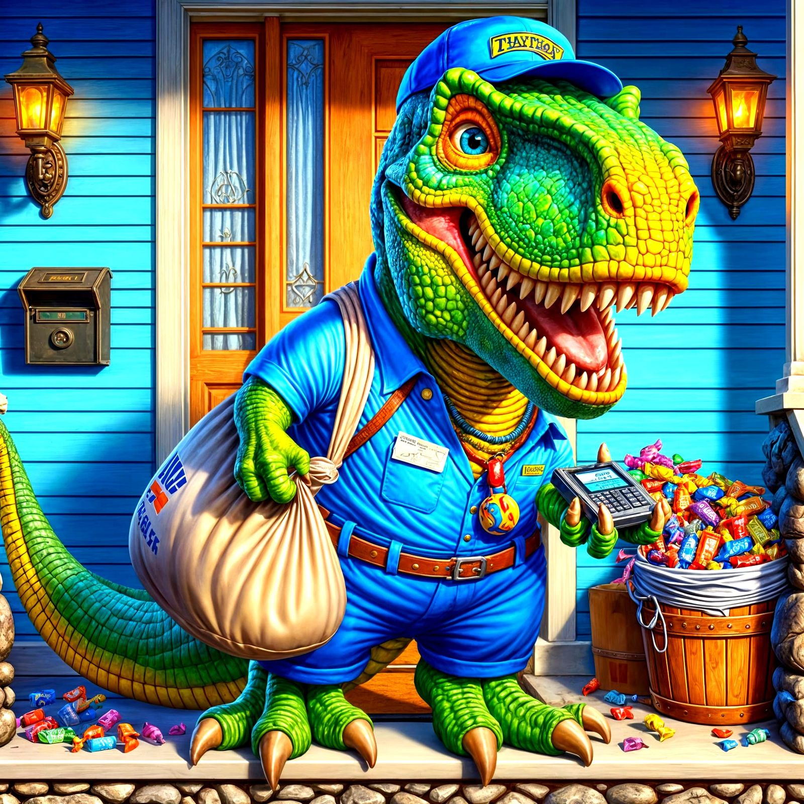 T-Rex Mailman Mike's Candy Scanner