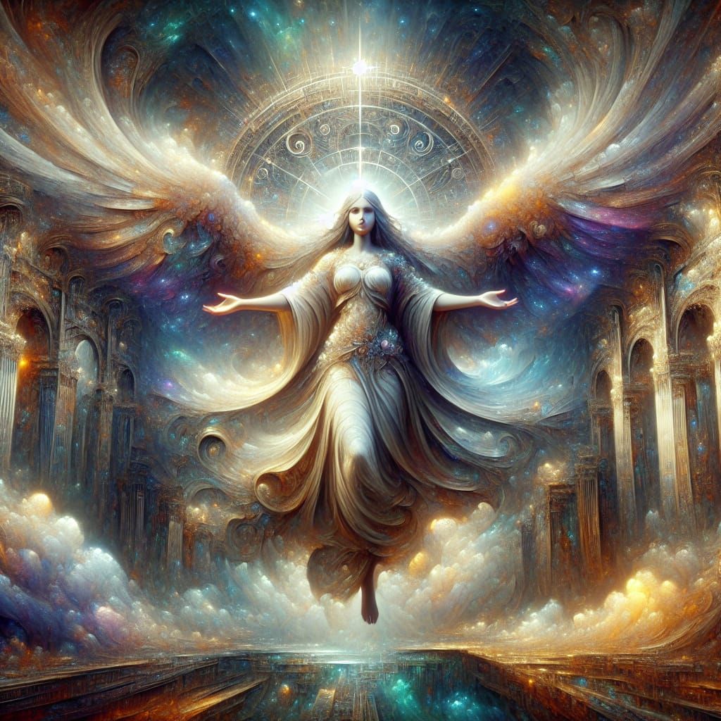 Clemencia: Roman Goddess of Forgiveness in Matte Painting