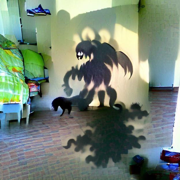 Eerie Shadow Monster