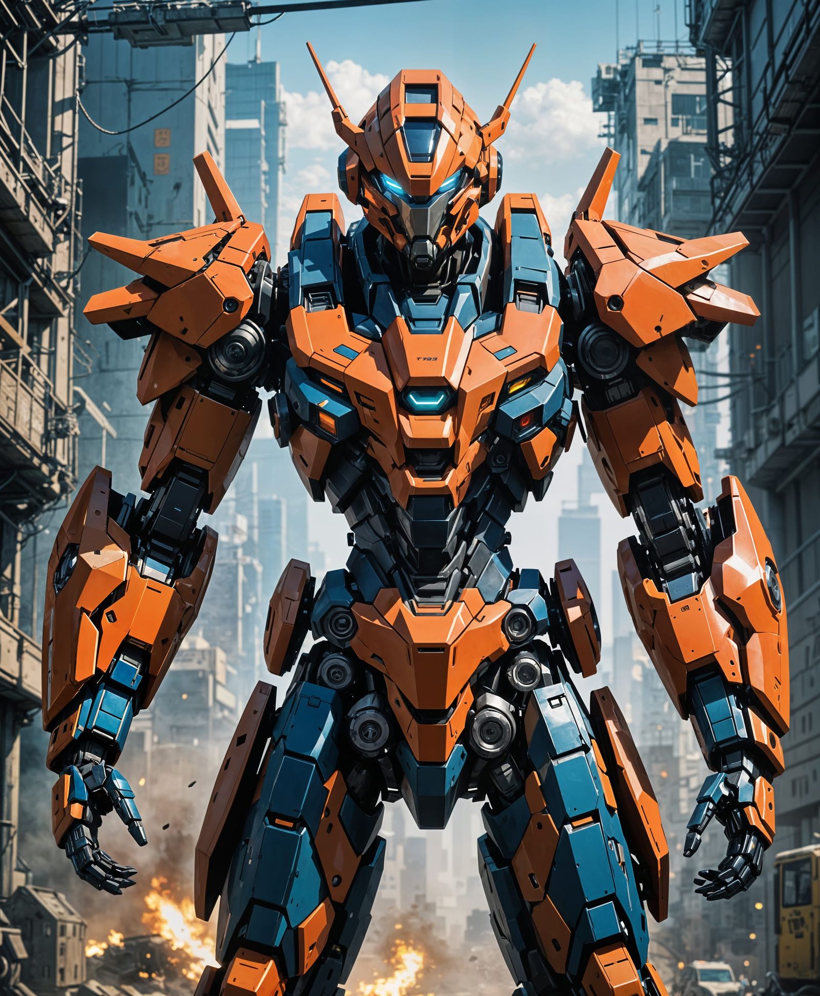 Cyberpunk Anime Mecha in Masterpiece Style