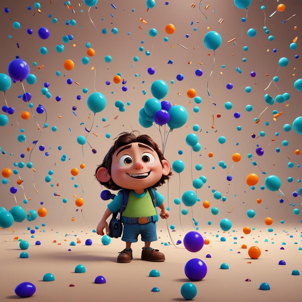 Pixar-Style 3D Character Concept Art