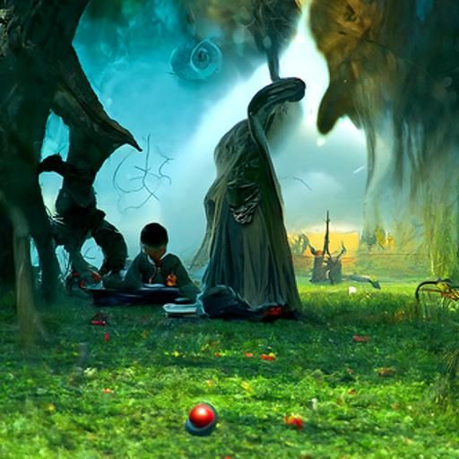 Intense Dungeons and Dragons Game: Digital Sculpture