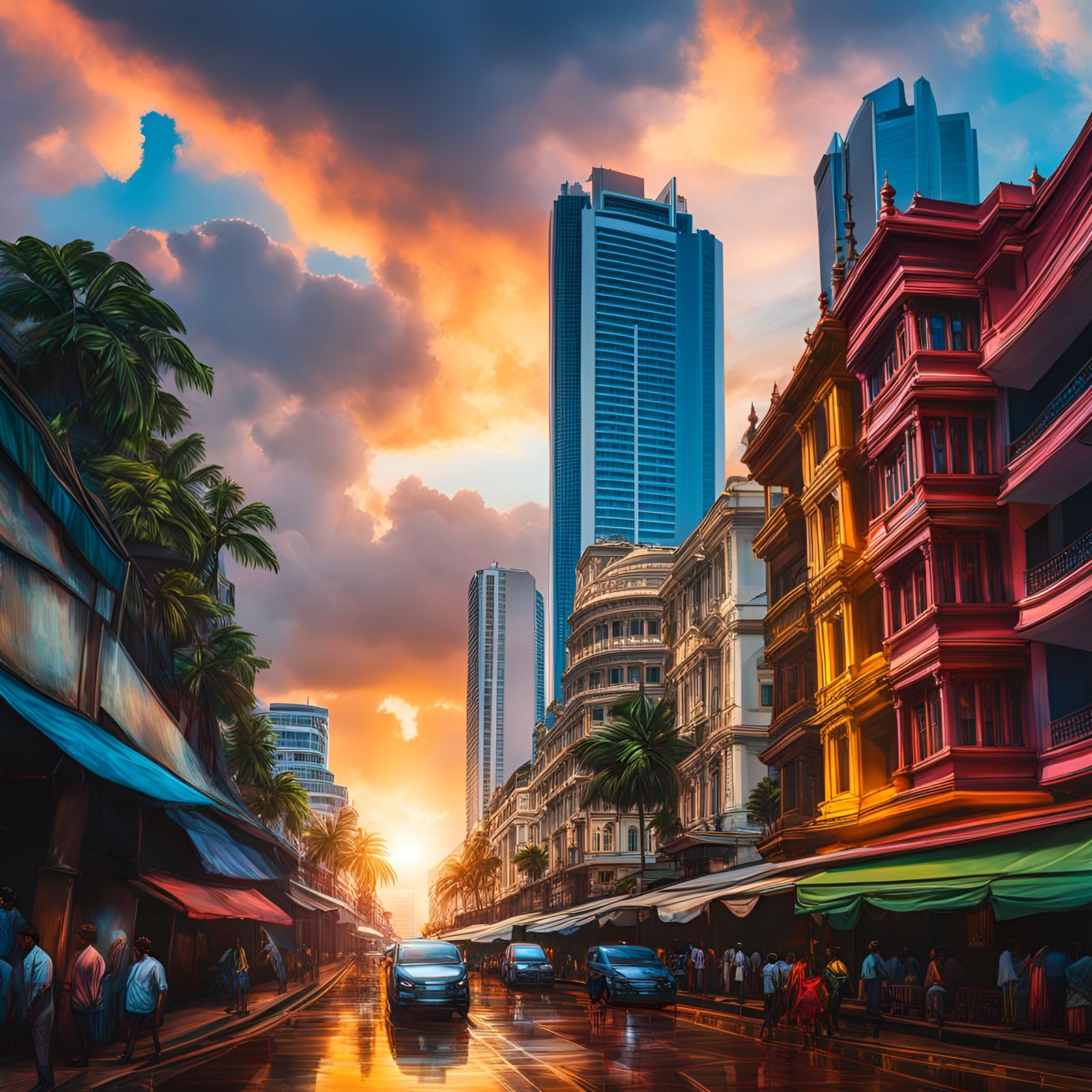 Colombo city in sri lanka