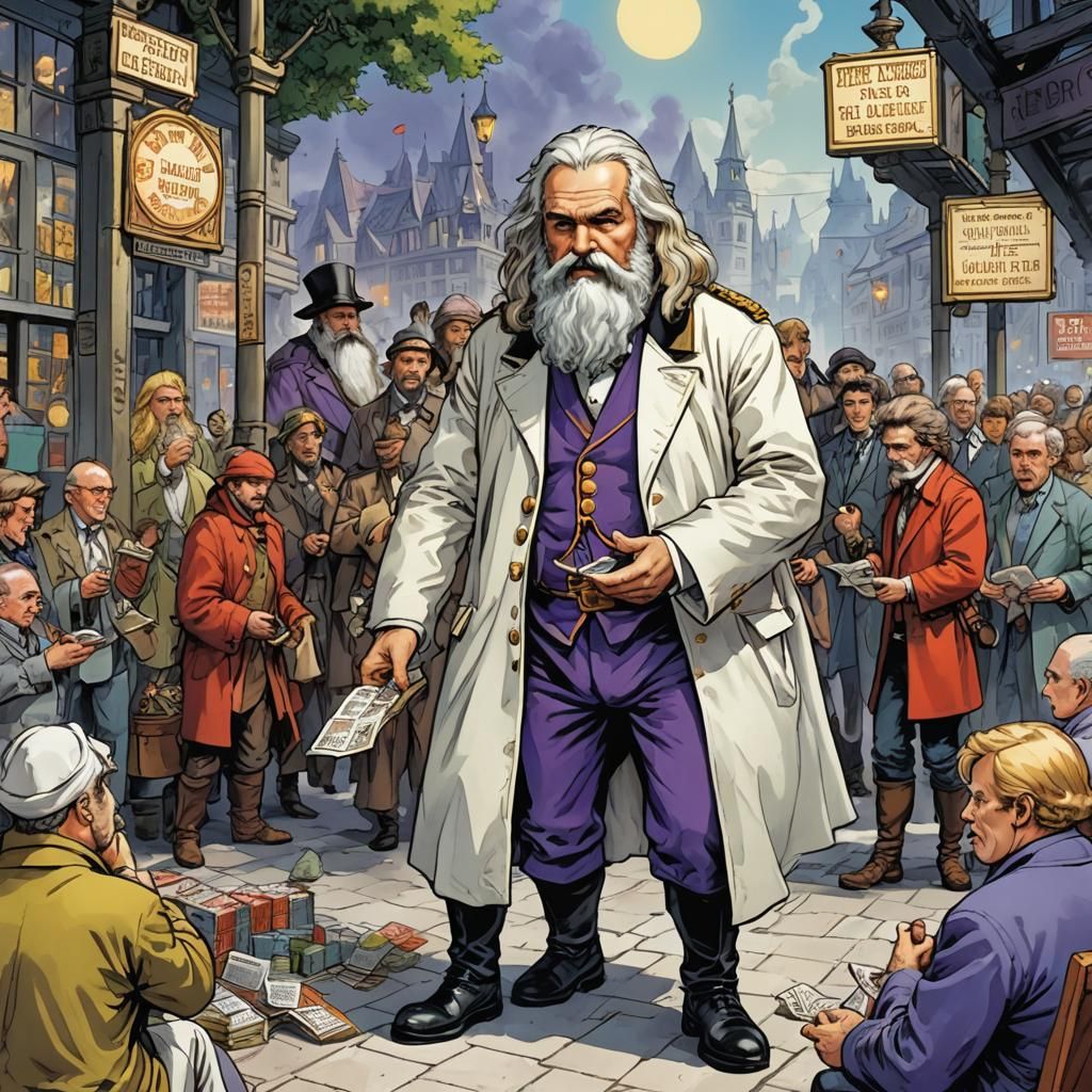 Cybernetic Hero and Jaguar Ninja in Comic Art Style