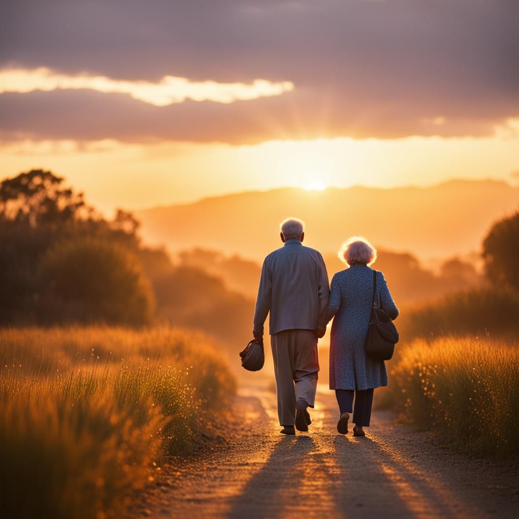 Romantic Sunset Walk: Professional Photography
