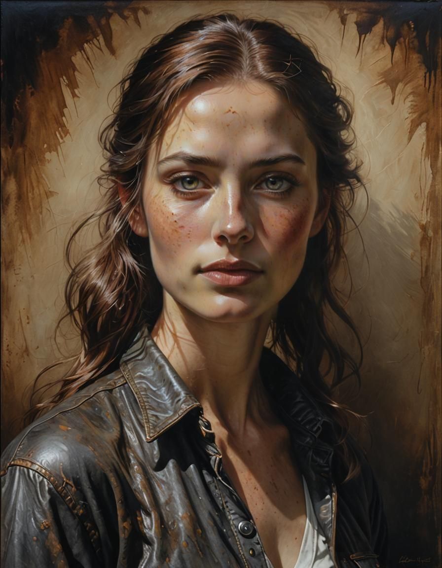 Hyperrealistic Portrait of Jean Gray