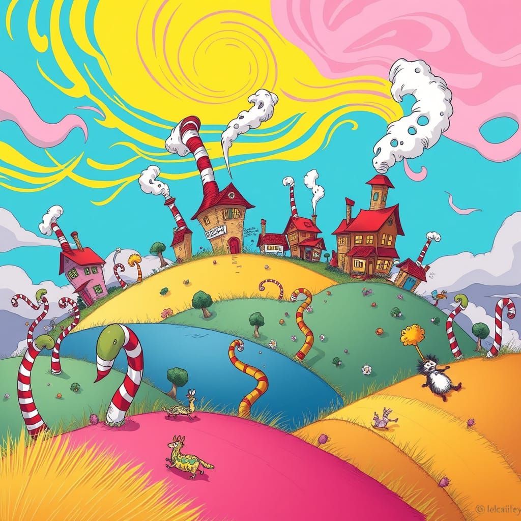 Whimsical Dr. Seuss-Inspired Village Teeters on the Edge of ...