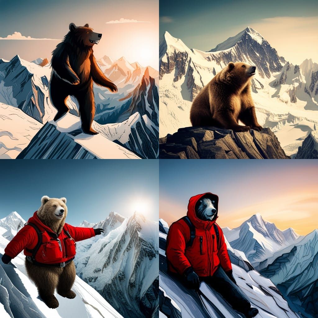 Mad Bear Conquers Mount Everest