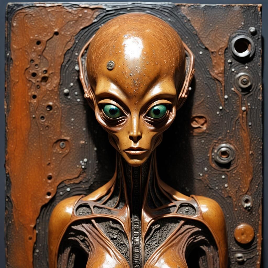 Female alien humanoid.