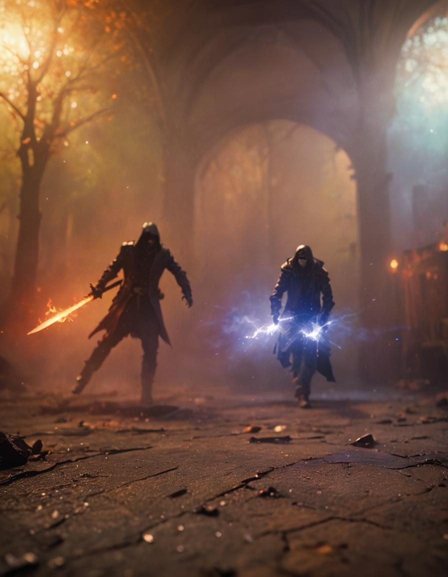 Dramatic Horror Image in Hyperrealistic Style