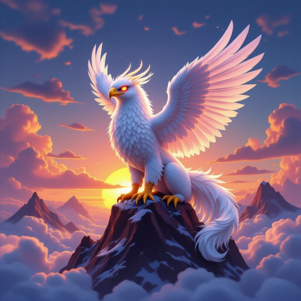 Griffin with Sugar Feathers on Chocolate Mountains