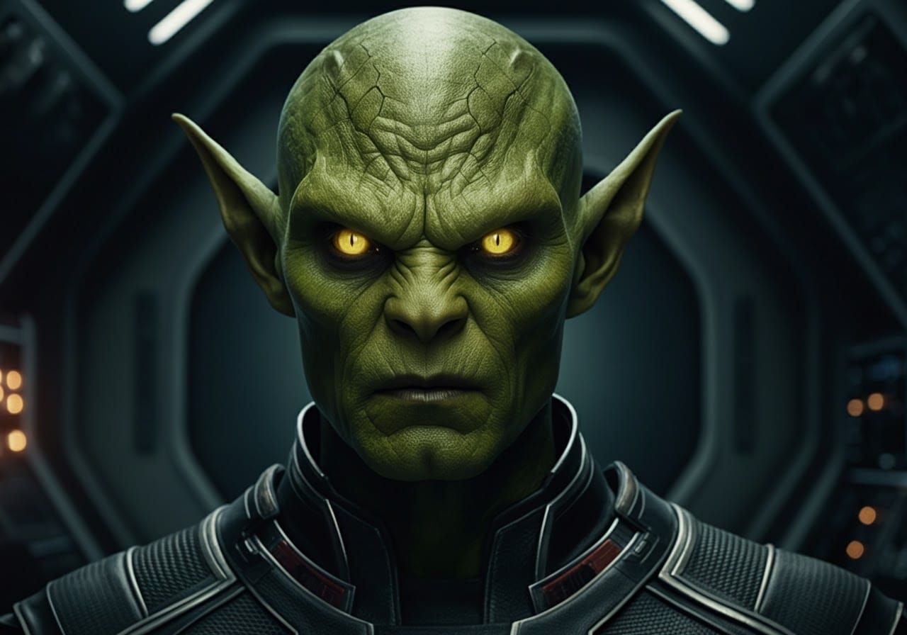 Ethereal Skrull in Cosmic Spaceship Ambiance