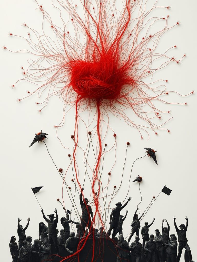 Abstract Uprising in Surrealist Fine Art Photograph