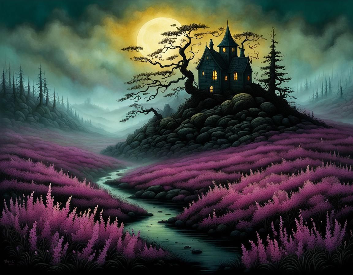 Ethereal Landscape in Intricate Style