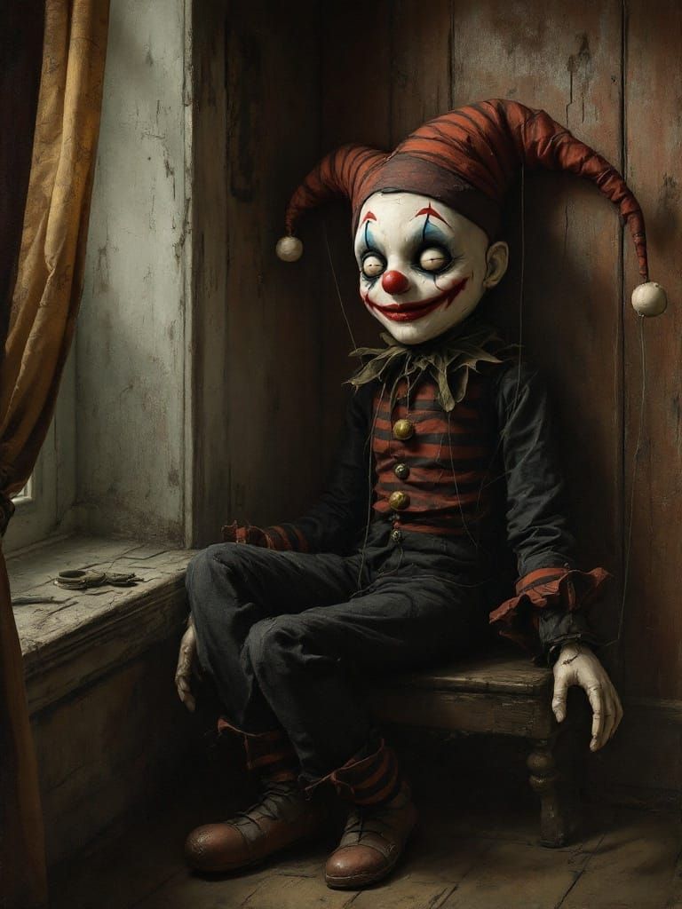 Forgotten Marionette in a Dusty, Forgotten Room